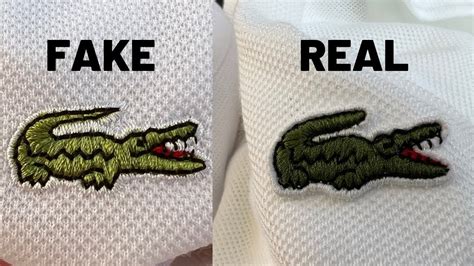 how to distinguish fake lacoste tote bag|lacoste logo counterfeit.